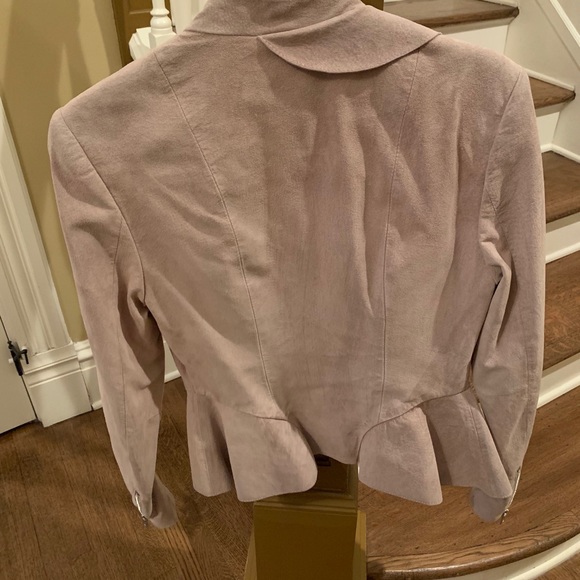 Intermix Dixon Suede Ruffle jacket - Picture 3 of 8